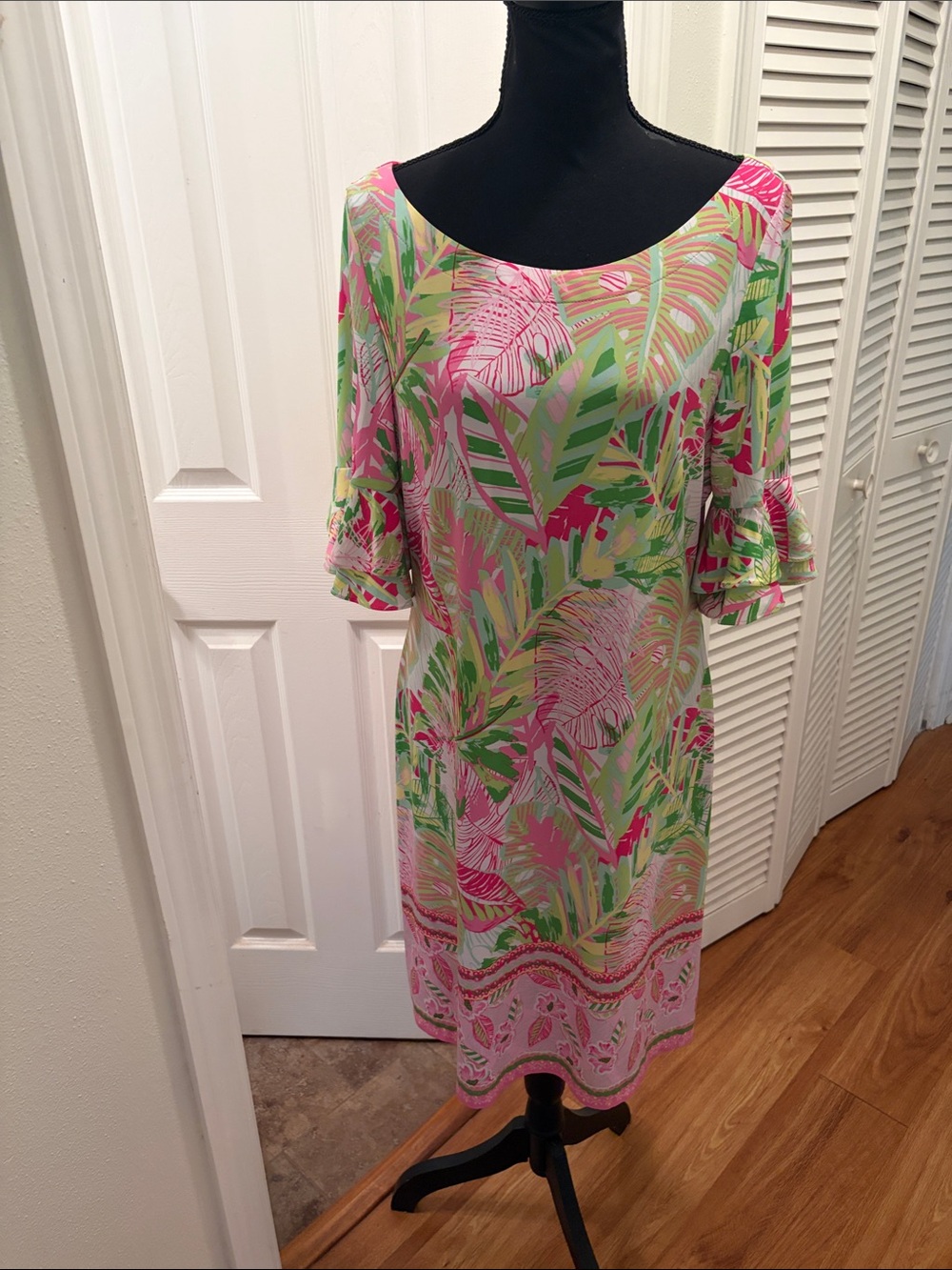 Pappagallo Tropical Print Shift Dress